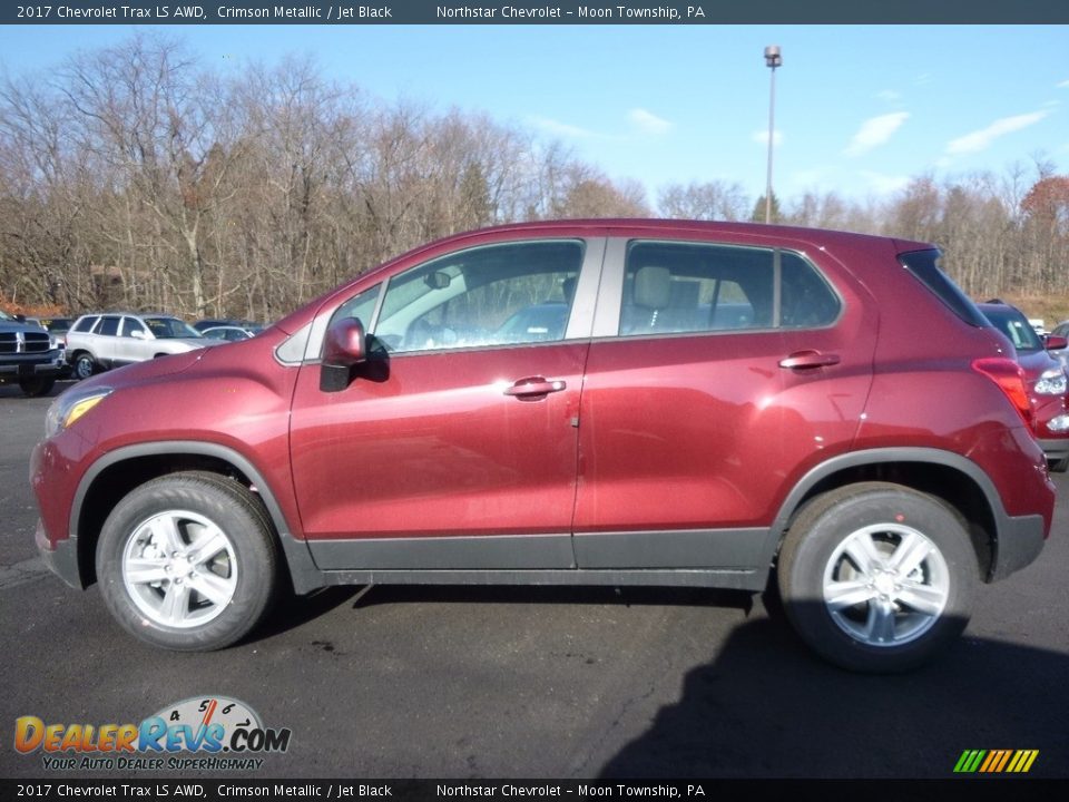 2017 Chevrolet Trax LS AWD Crimson Metallic / Jet Black Photo #9