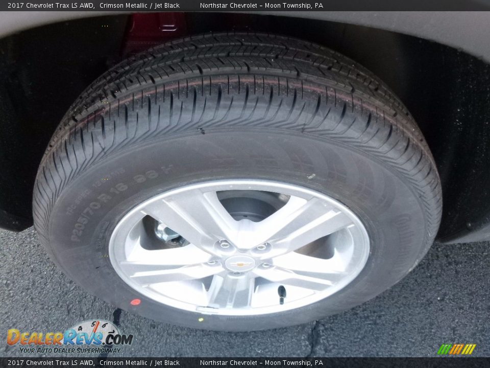 2017 Chevrolet Trax LS AWD Crimson Metallic / Jet Black Photo #10