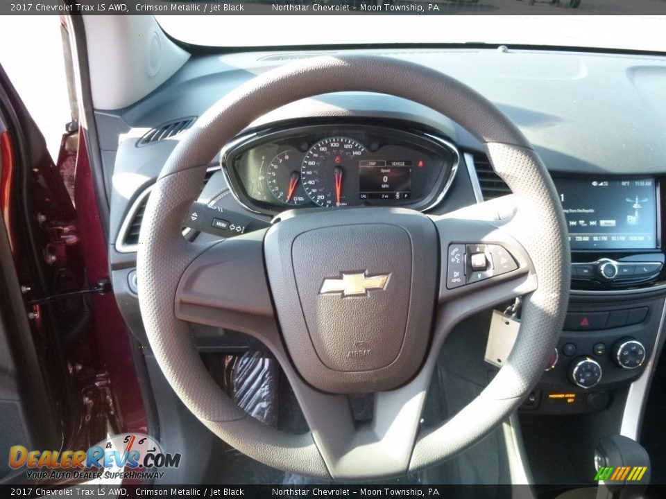 2017 Chevrolet Trax LS AWD Crimson Metallic / Jet Black Photo #17