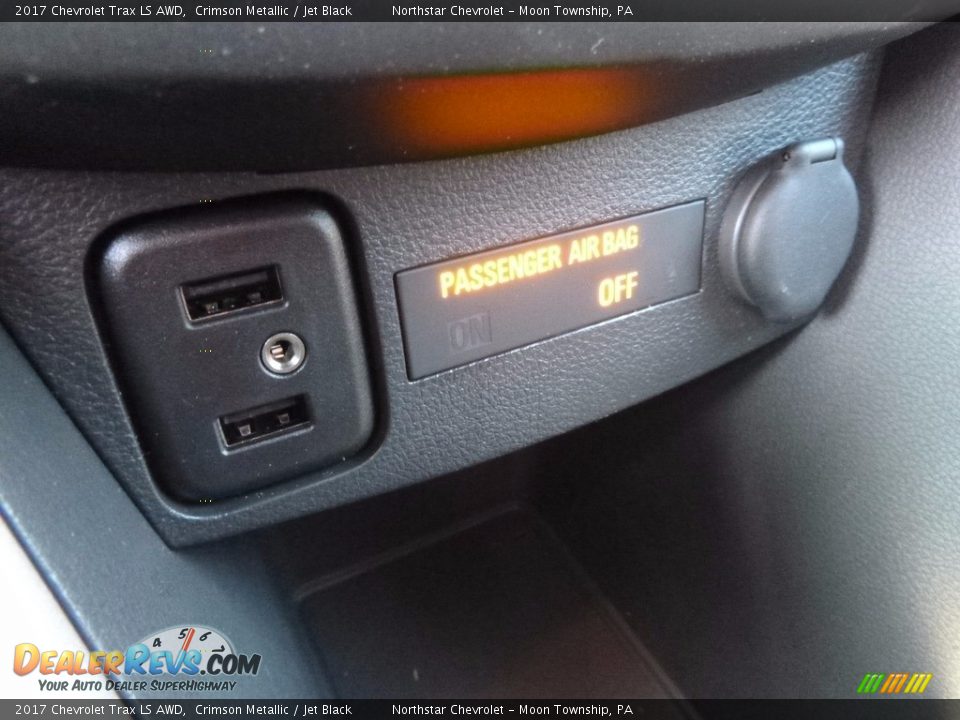 2017 Chevrolet Trax LS AWD Crimson Metallic / Jet Black Photo #19
