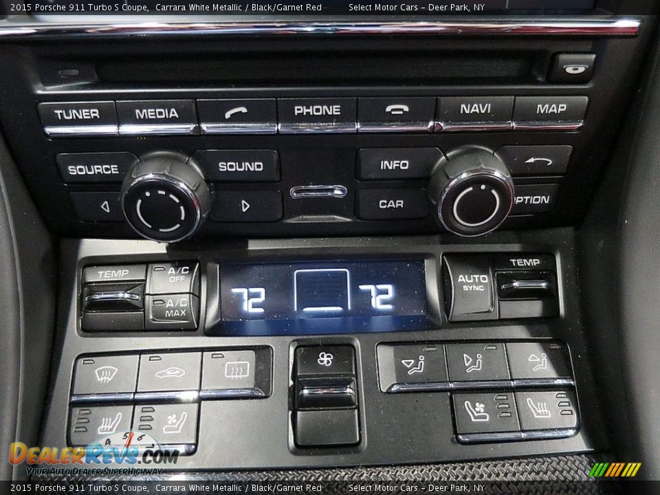 Controls of 2015 Porsche 911 Turbo S Coupe Photo #34