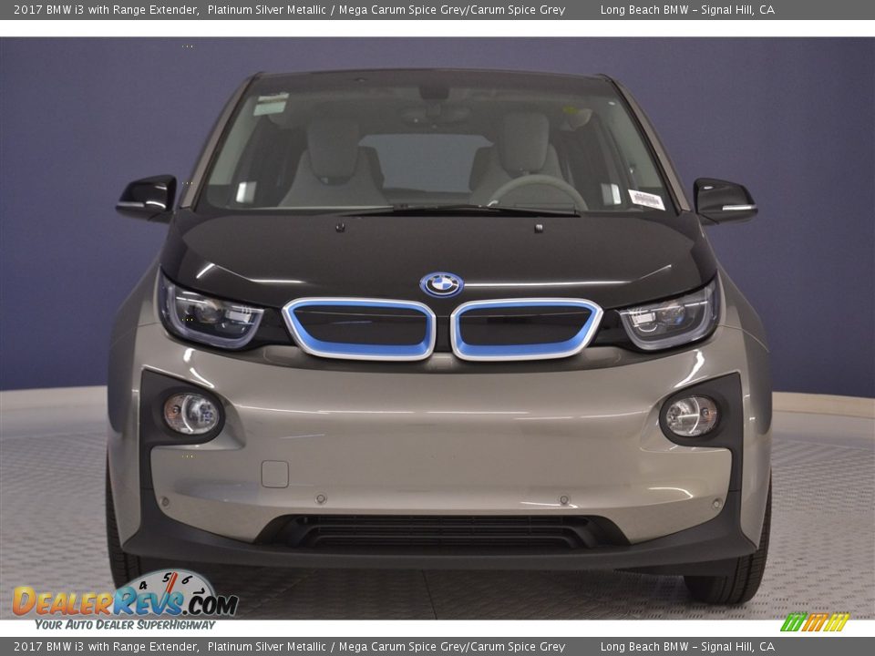 2017 BMW i3 with Range Extender Platinum Silver Metallic / Mega Carum Spice Grey/Carum Spice Grey Photo #2