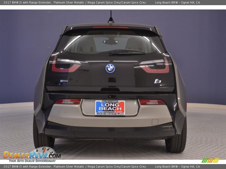2017 BMW i3 with Range Extender Platinum Silver Metallic / Mega Carum Spice Grey/Carum Spice Grey Photo #5