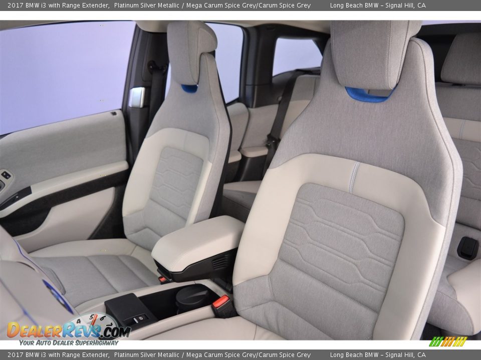 2017 BMW i3 with Range Extender Platinum Silver Metallic / Mega Carum Spice Grey/Carum Spice Grey Photo #8