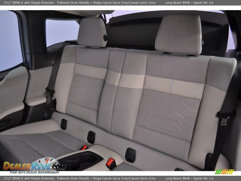 2017 BMW i3 with Range Extender Platinum Silver Metallic / Mega Carum Spice Grey/Carum Spice Grey Photo #9
