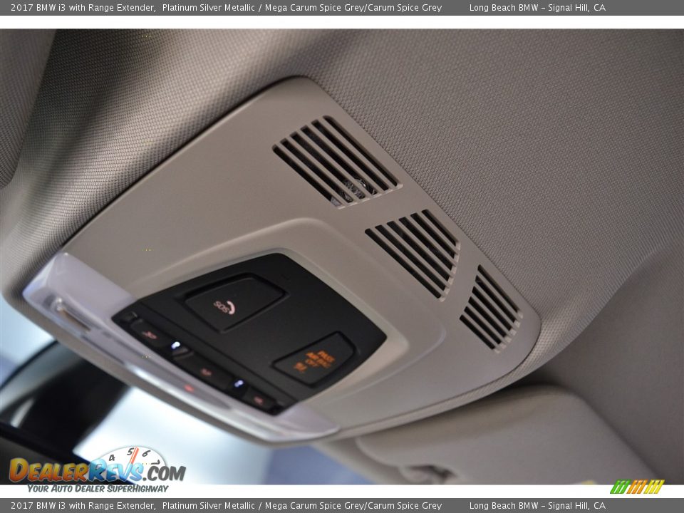 2017 BMW i3 with Range Extender Platinum Silver Metallic / Mega Carum Spice Grey/Carum Spice Grey Photo #12
