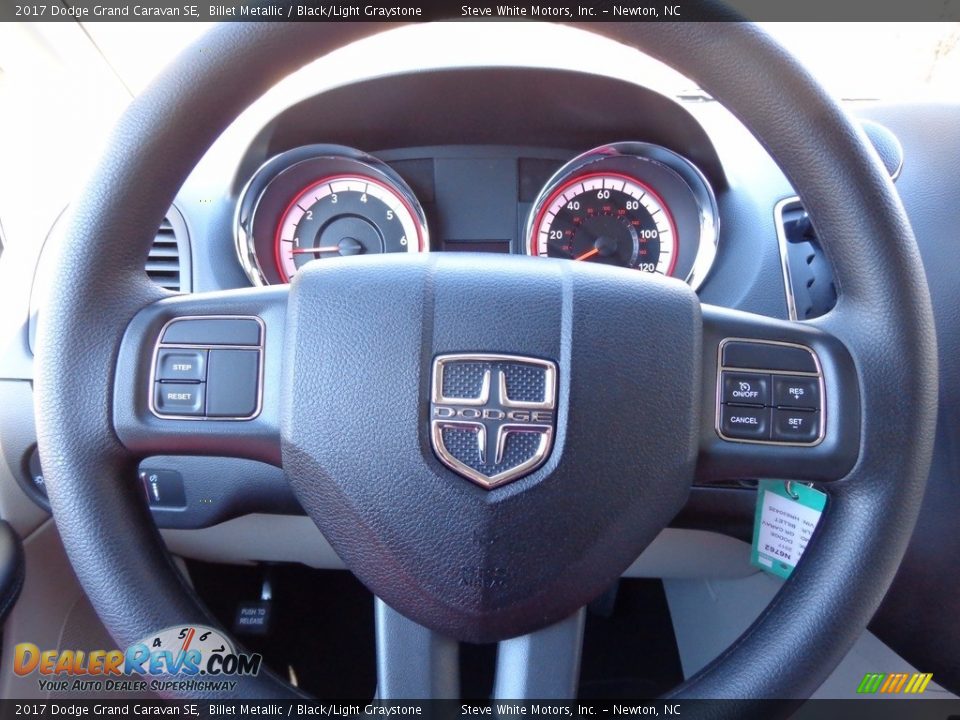 2017 Dodge Grand Caravan SE Billet Metallic / Black/Light Graystone Photo #17