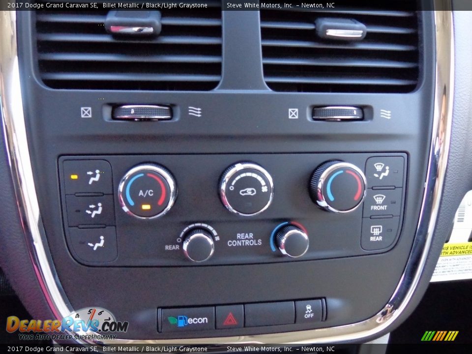 2017 Dodge Grand Caravan SE Billet Metallic / Black/Light Graystone Photo #21