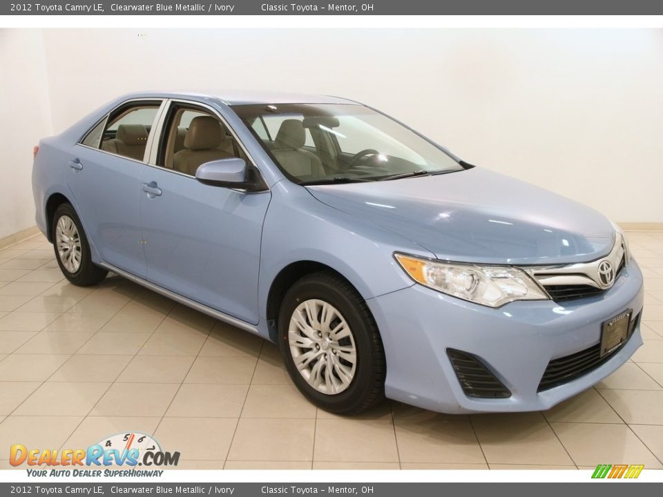 2012 Toyota Camry LE Clearwater Blue Metallic / Ivory Photo #1