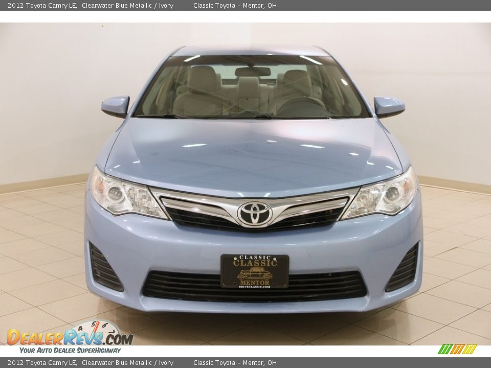 2012 Toyota Camry LE Clearwater Blue Metallic / Ivory Photo #2