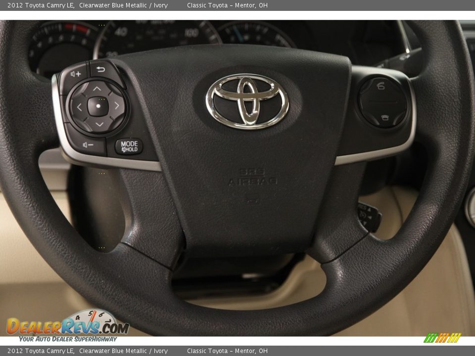 2012 Toyota Camry LE Clearwater Blue Metallic / Ivory Photo #6