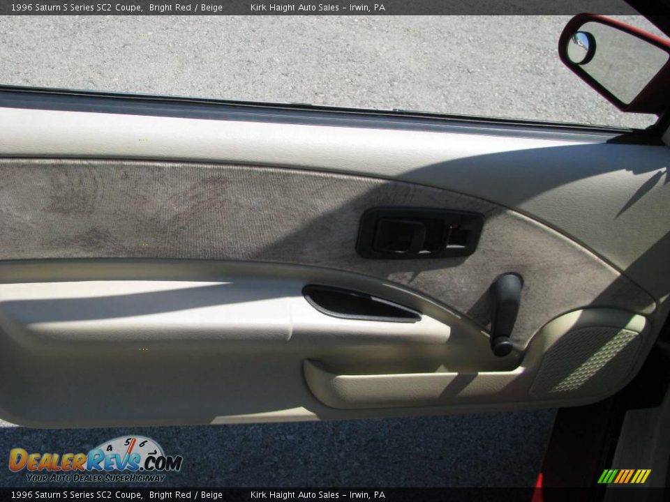 1996 Saturn S Series SC2 Coupe Bright Red / Beige Photo #12