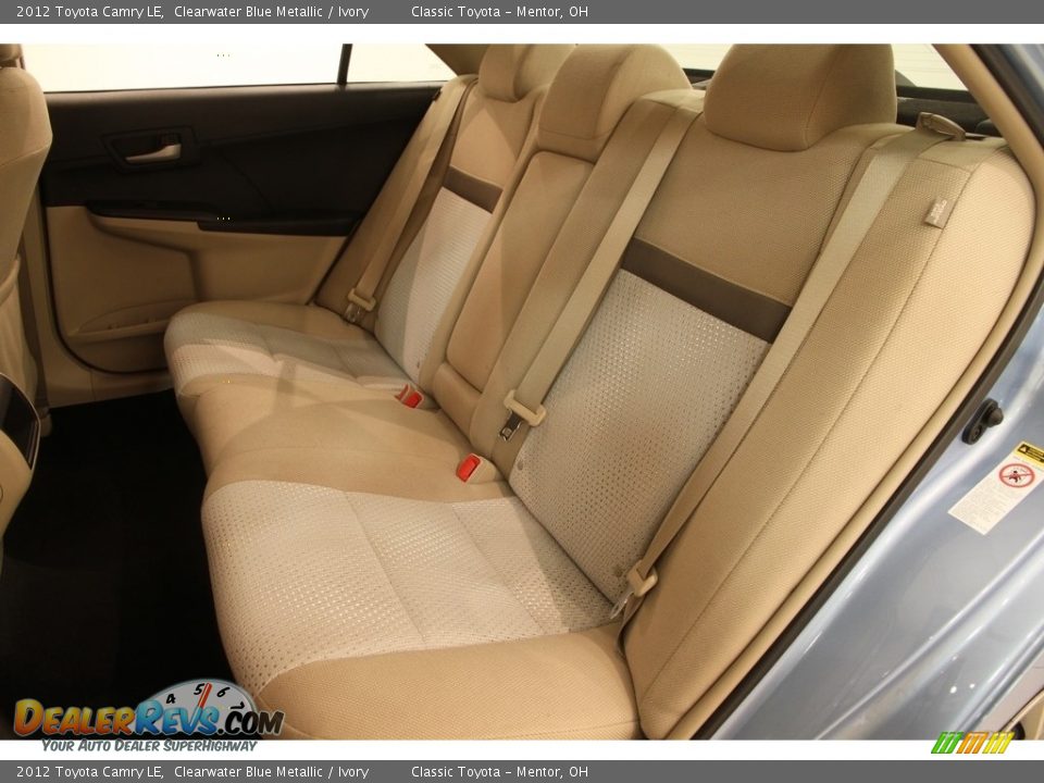 2012 Toyota Camry LE Clearwater Blue Metallic / Ivory Photo #15