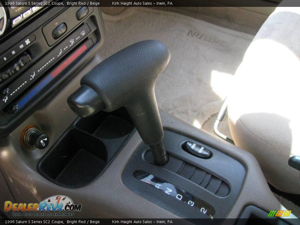 1996 Saturn S Series SC2 Coupe Bright Red / Beige Photo #14