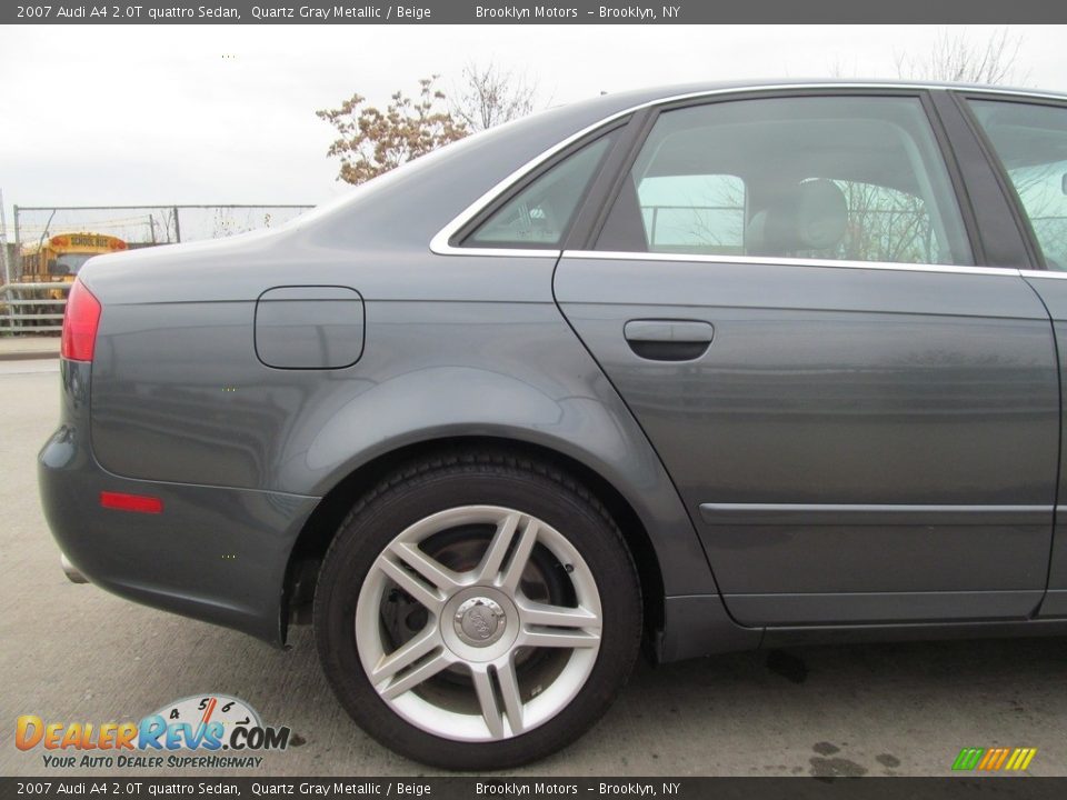 2007 Audi A4 2.0T quattro Sedan Quartz Gray Metallic / Beige Photo #15