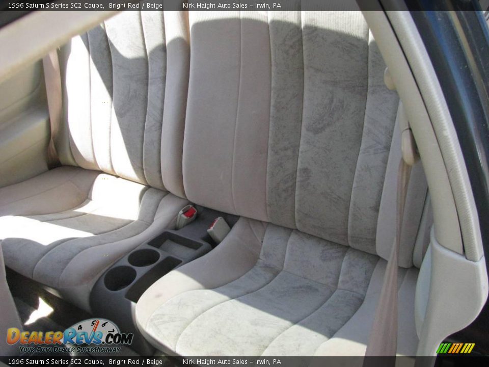 1996 Saturn S Series SC2 Coupe Bright Red / Beige Photo #16