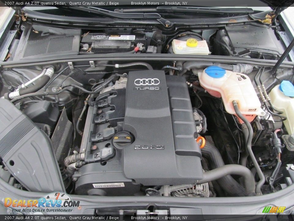 2007 Audi A4 2.0T quattro Sedan Quartz Gray Metallic / Beige Photo #22