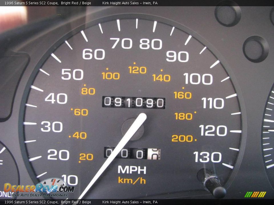 1996 Saturn S Series SC2 Coupe Bright Red / Beige Photo #20