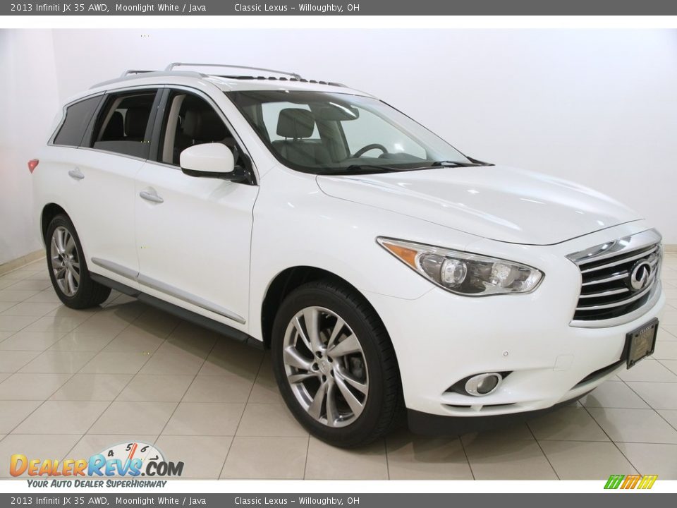 2013 Infiniti JX 35 AWD Moonlight White / Java Photo #1