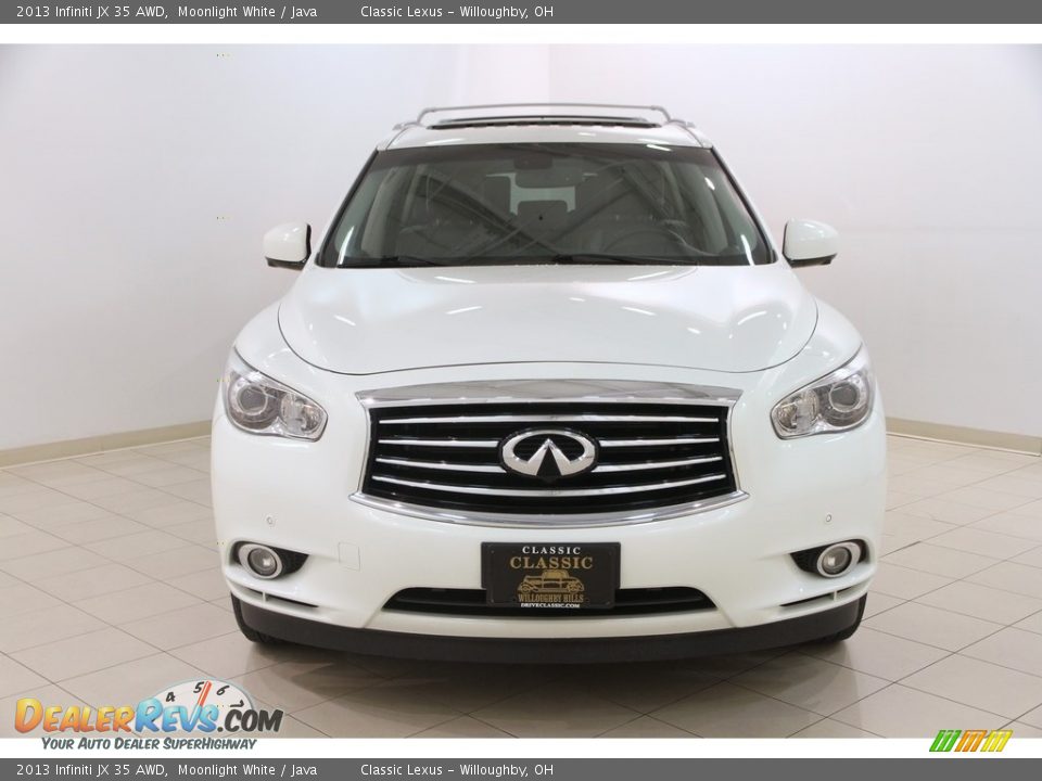2013 Infiniti JX 35 AWD Moonlight White / Java Photo #2