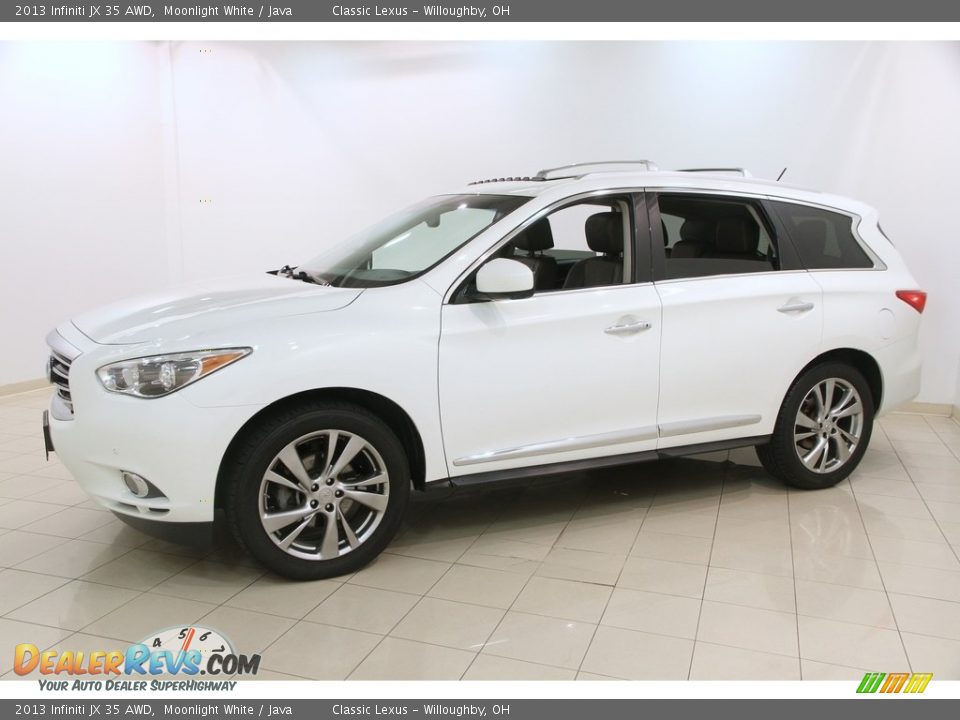 2013 Infiniti JX 35 AWD Moonlight White / Java Photo #3