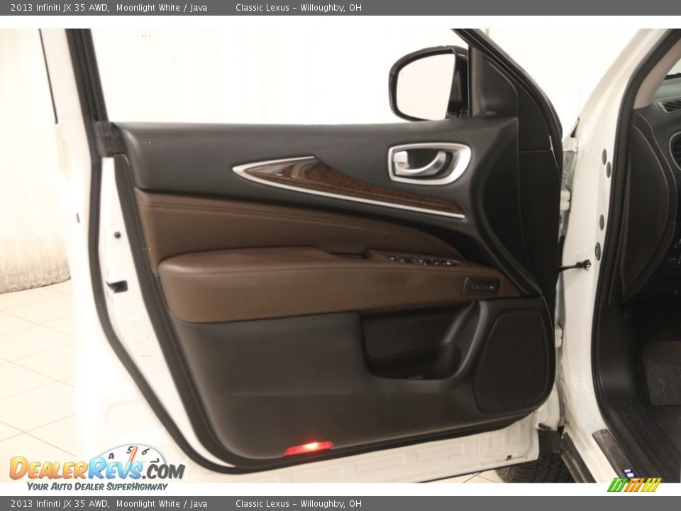 2013 Infiniti JX 35 AWD Moonlight White / Java Photo #4