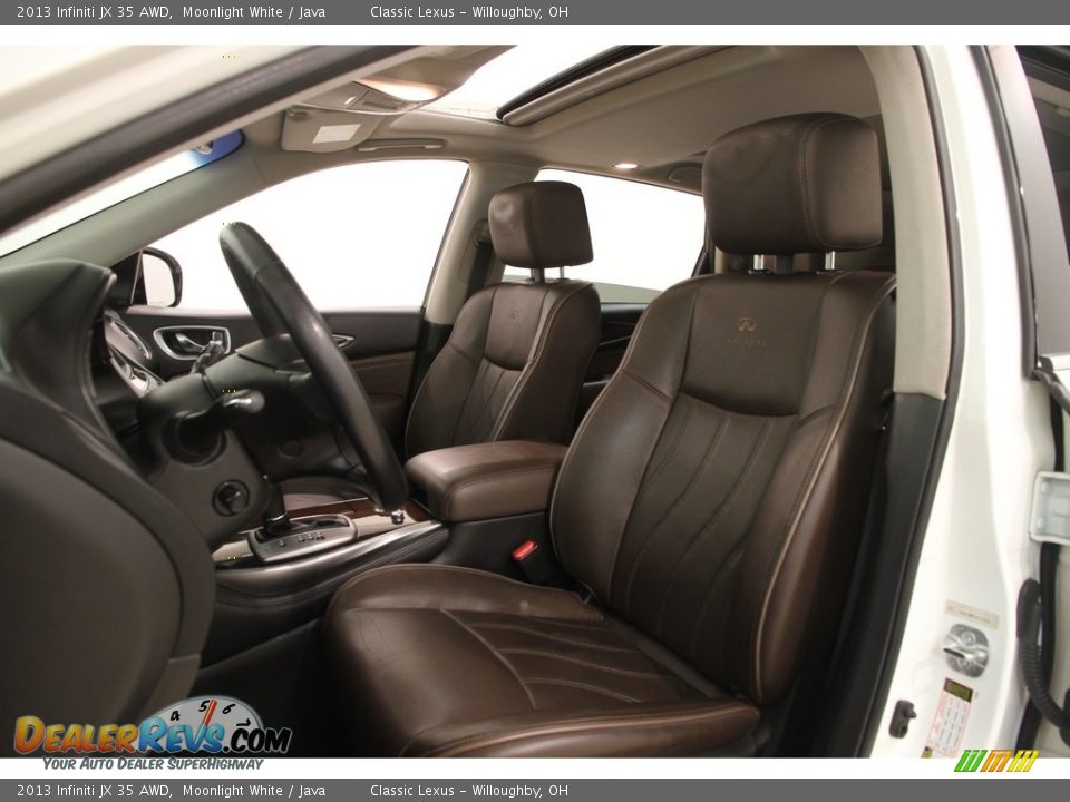 2013 Infiniti JX 35 AWD Moonlight White / Java Photo #6