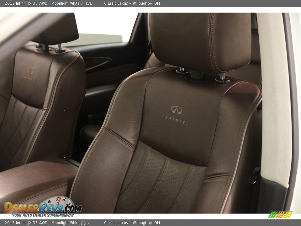 2013 Infiniti JX 35 AWD Moonlight White / Java Photo #7
