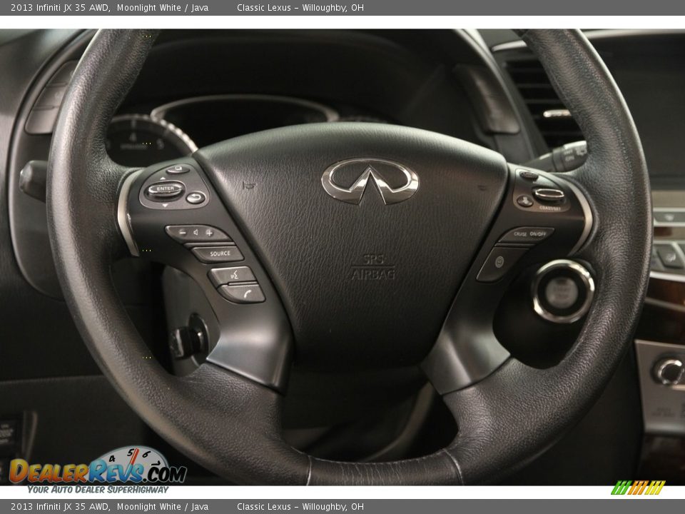 2013 Infiniti JX 35 AWD Moonlight White / Java Photo #9