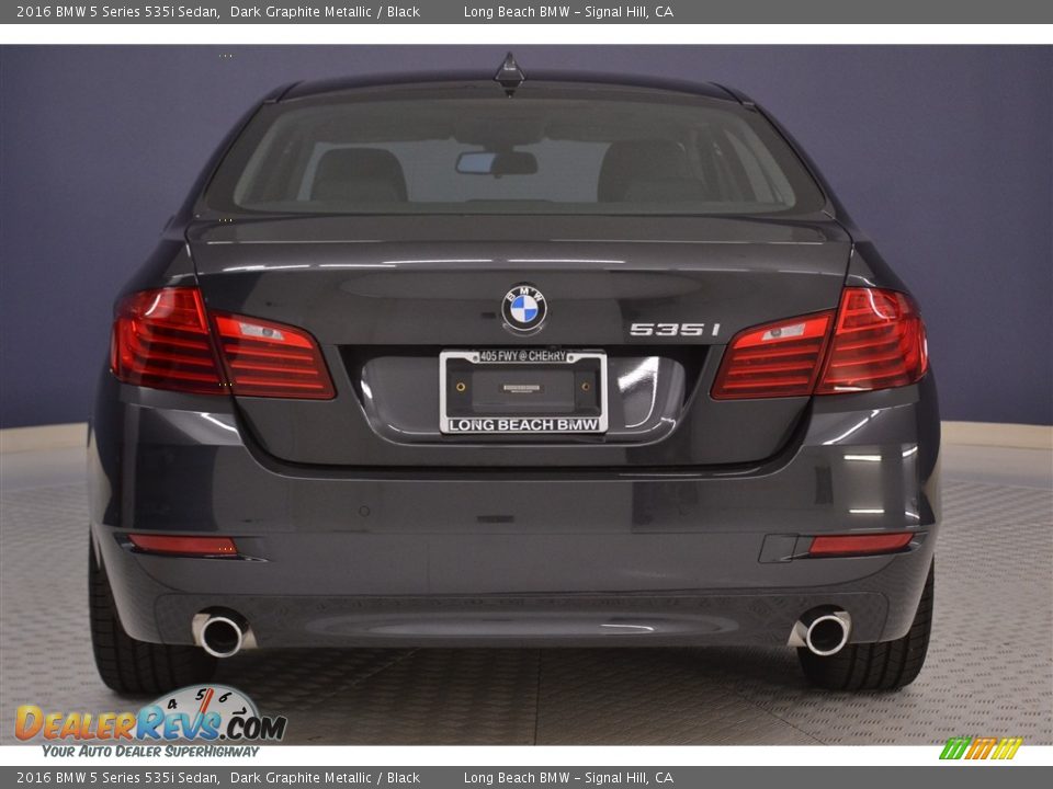 2016 BMW 5 Series 535i Sedan Dark Graphite Metallic / Black Photo #5