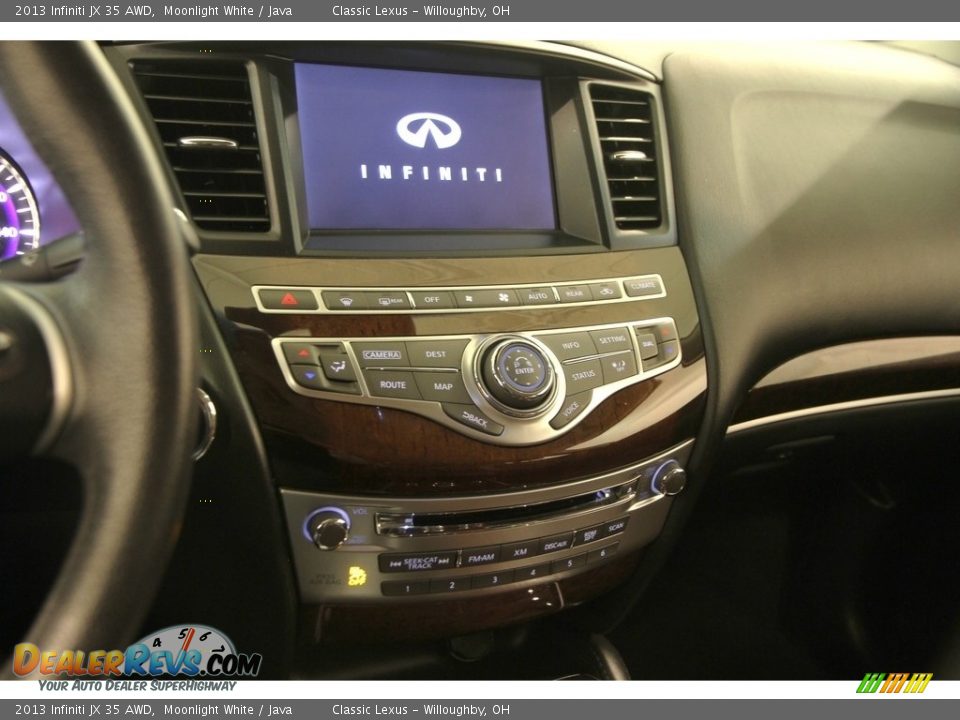 2013 Infiniti JX 35 AWD Moonlight White / Java Photo #11