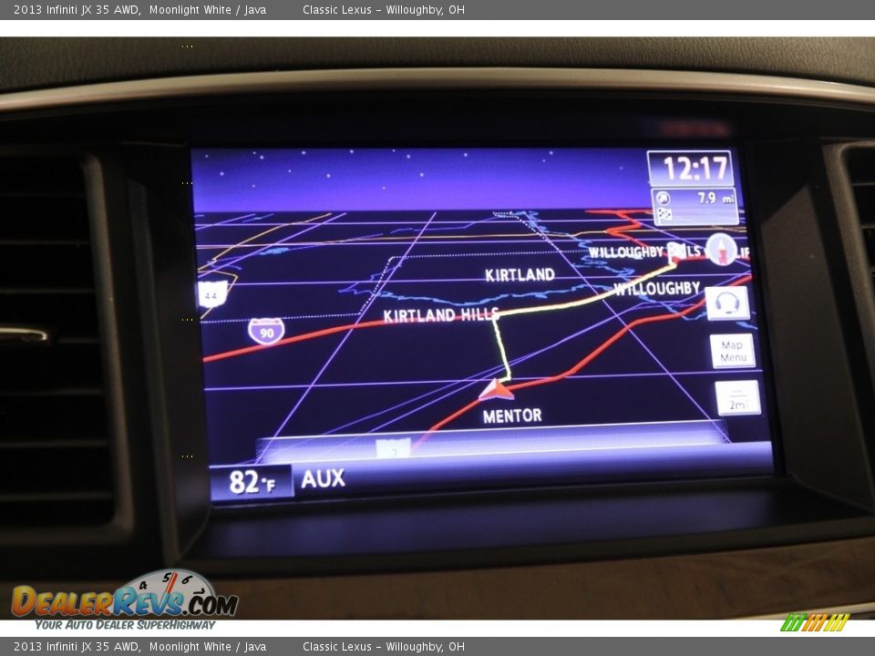 2013 Infiniti JX 35 AWD Moonlight White / Java Photo #12