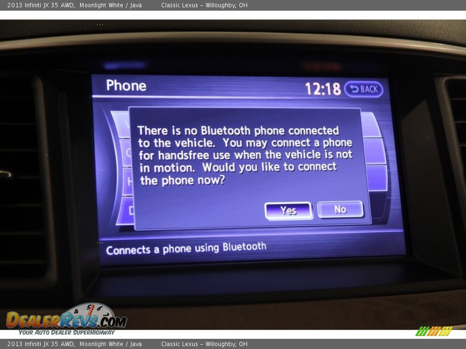 2013 Infiniti JX 35 AWD Moonlight White / Java Photo #14