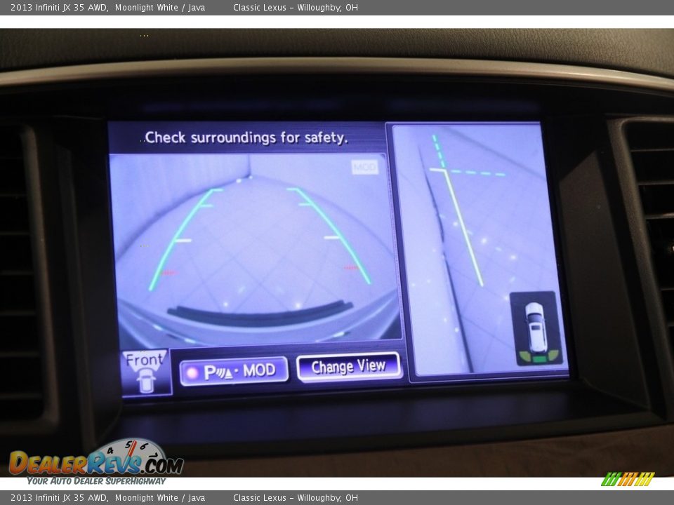 2013 Infiniti JX 35 AWD Moonlight White / Java Photo #15
