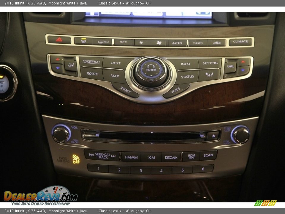 2013 Infiniti JX 35 AWD Moonlight White / Java Photo #16