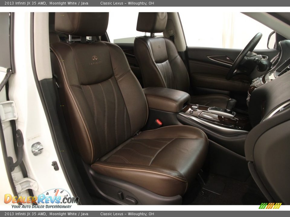 2013 Infiniti JX 35 AWD Moonlight White / Java Photo #20