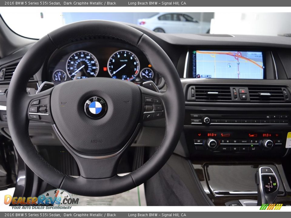 2016 BMW 5 Series 535i Sedan Dark Graphite Metallic / Black Photo #14