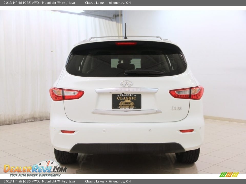 2013 Infiniti JX 35 AWD Moonlight White / Java Photo #28