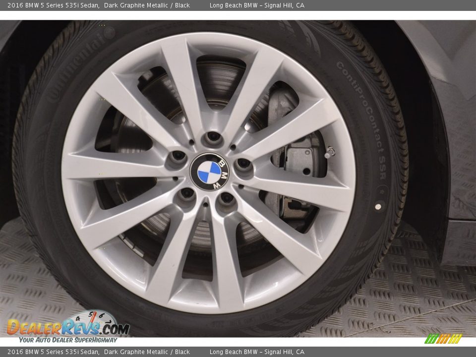 2016 BMW 5 Series 535i Sedan Dark Graphite Metallic / Black Photo #6