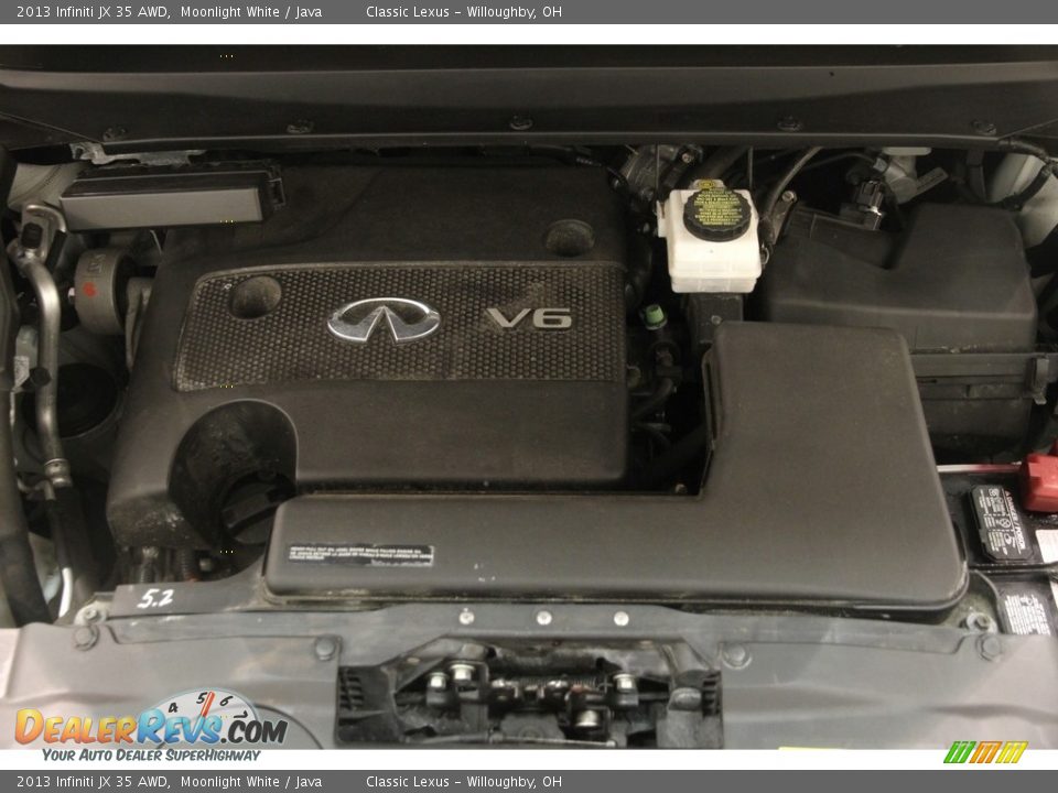 2013 Infiniti JX 35 AWD Moonlight White / Java Photo #29