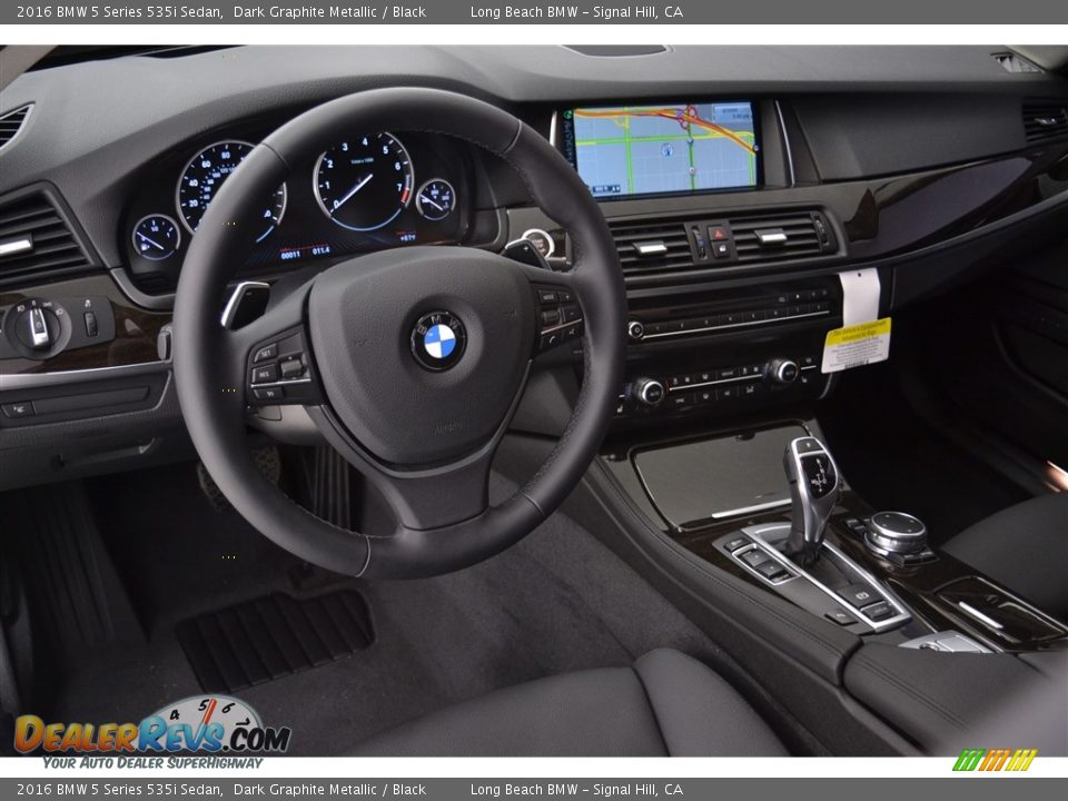 2016 BMW 5 Series 535i Sedan Dark Graphite Metallic / Black Photo #7