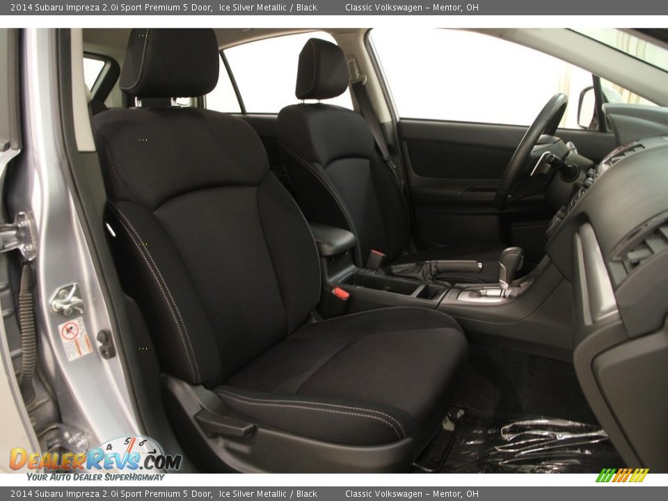2014 Subaru Impreza 2.0i Sport Premium 5 Door Ice Silver Metallic / Black Photo #13