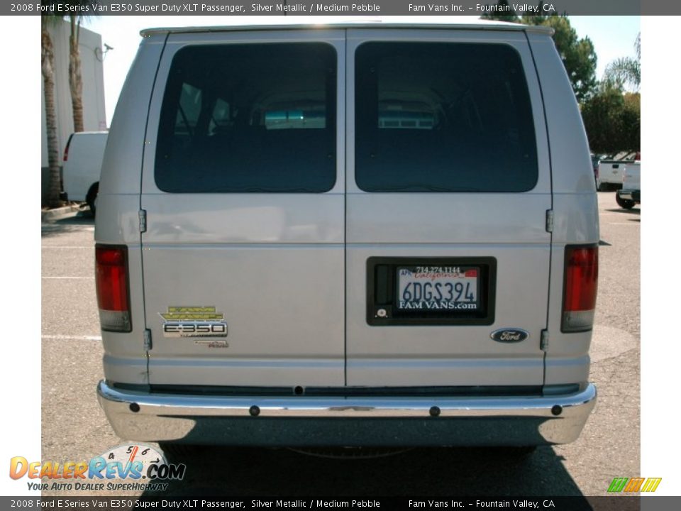 2008 Ford E Series Van E350 Super Duty XLT Passenger Silver Metallic / Medium Pebble Photo #6
