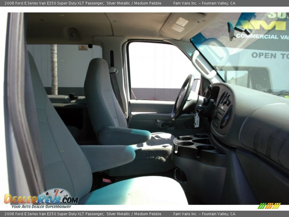 2008 Ford E Series Van E350 Super Duty XLT Passenger Silver Metallic / Medium Pebble Photo #13