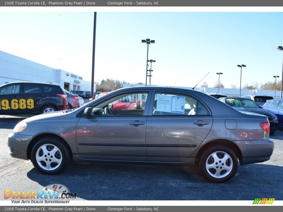 2008 Toyota Corolla CE Phantom Gray Pearl / Stone Photo #6