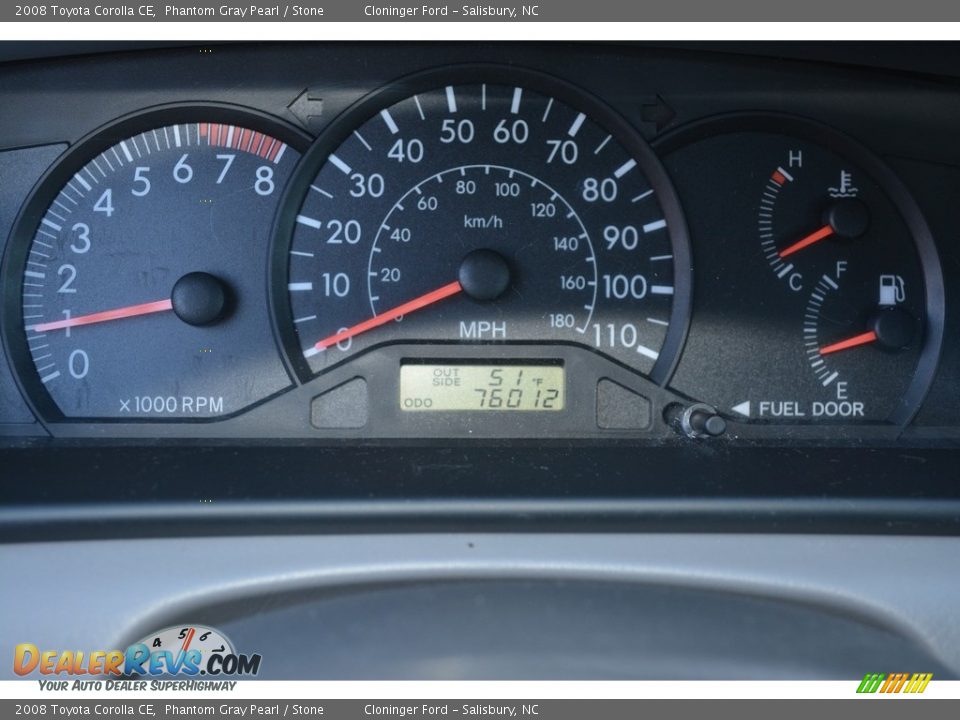 2008 Toyota Corolla CE Phantom Gray Pearl / Stone Photo #19