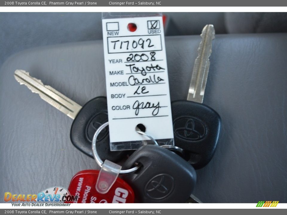 2008 Toyota Corolla CE Phantom Gray Pearl / Stone Photo #21