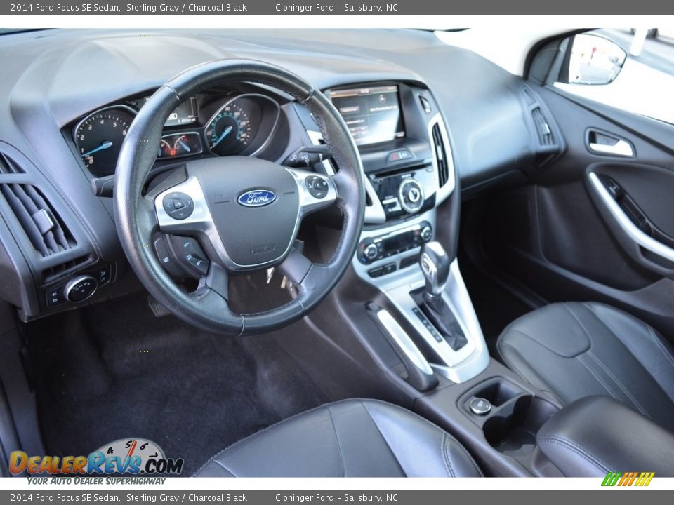 2014 Ford Focus SE Sedan Sterling Gray / Charcoal Black Photo #11