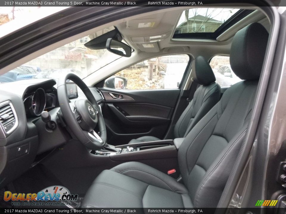 Black Interior - 2017 Mazda MAZDA3 Grand Touring 5 Door Photo #7