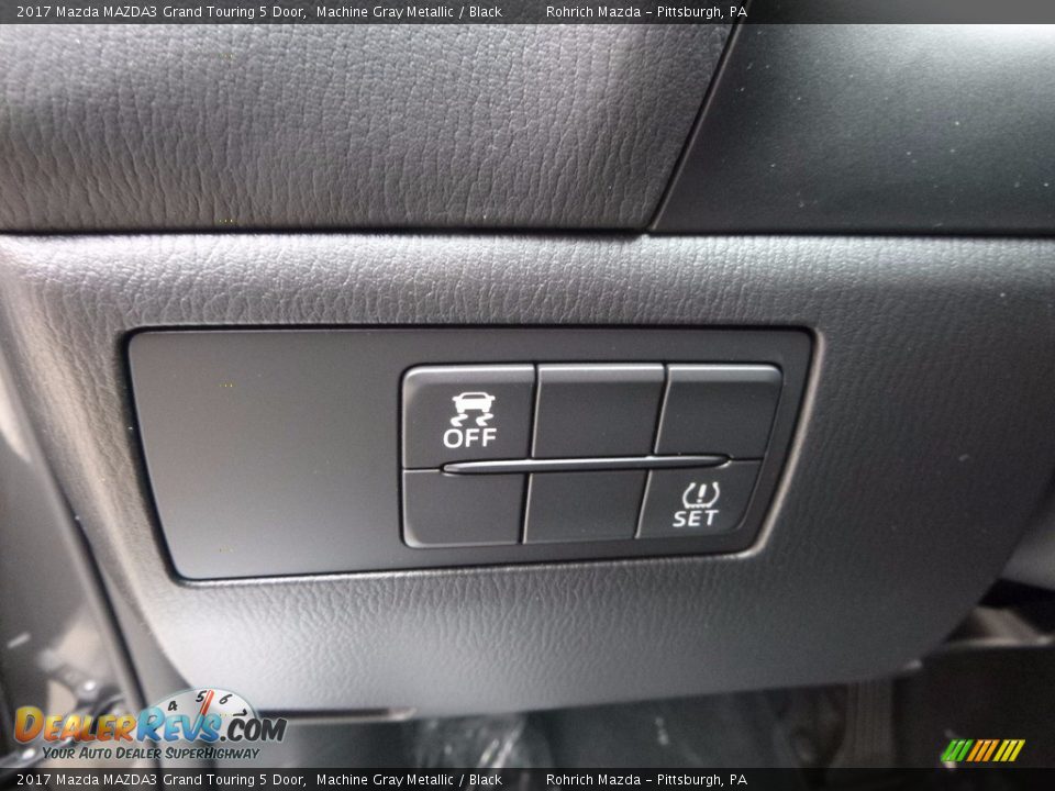 2017 Mazda MAZDA3 Grand Touring 5 Door Machine Gray Metallic / Black Photo #12